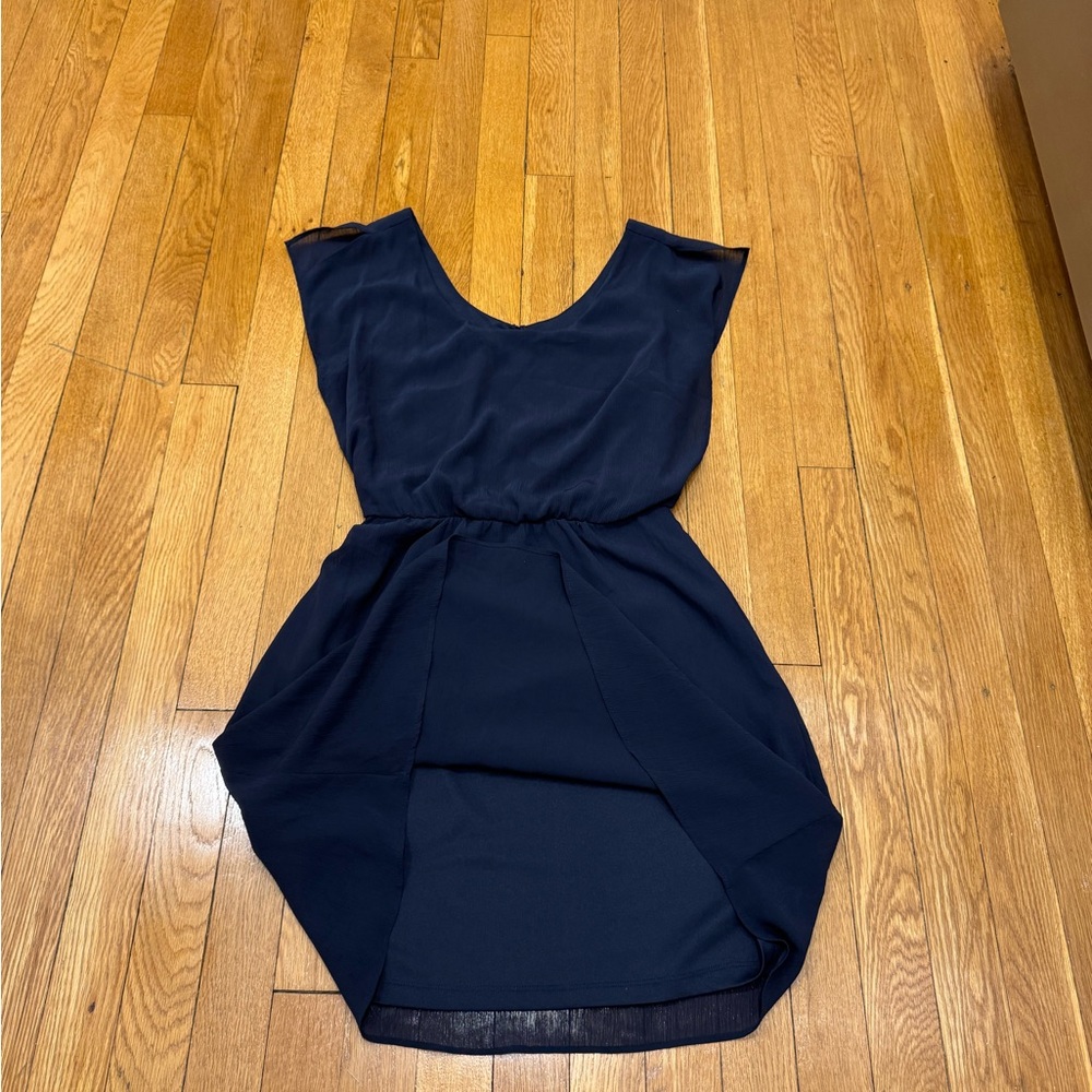 Outback Red Blue A-Line Scoop Neck Mini Dress - Picture 2 of 5